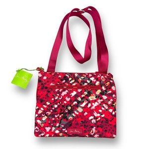 VERA BRADLEY NWT Lighten Up Hipster Organizer Crossbody Shoulder Bag Mint Cond.